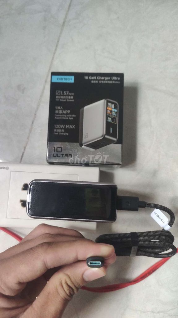 Cuktech 10 Ultra 120W 3 USB-C, 1 USB-A. Mua bán Phụ kiện (Màn hình, Chuột...) tại Quận 12 Tp Hồ Chí Minh được đăng bởi Huynh Nhat Huy hình 1