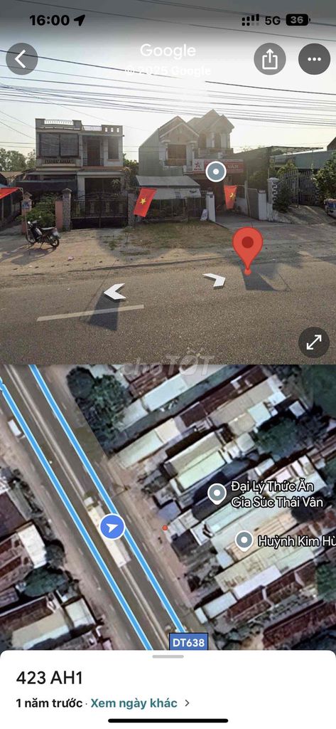 Bán lô đất mặt tiền quốc lộ 1a, gần sân bay phù cát, dt lớn 150m2