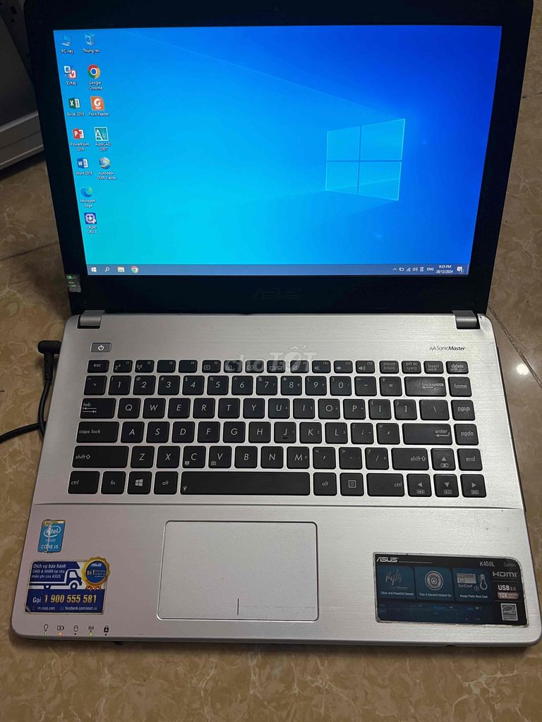 asus X450L i5-4210U ram 8G ssd128 G màn 14 inh