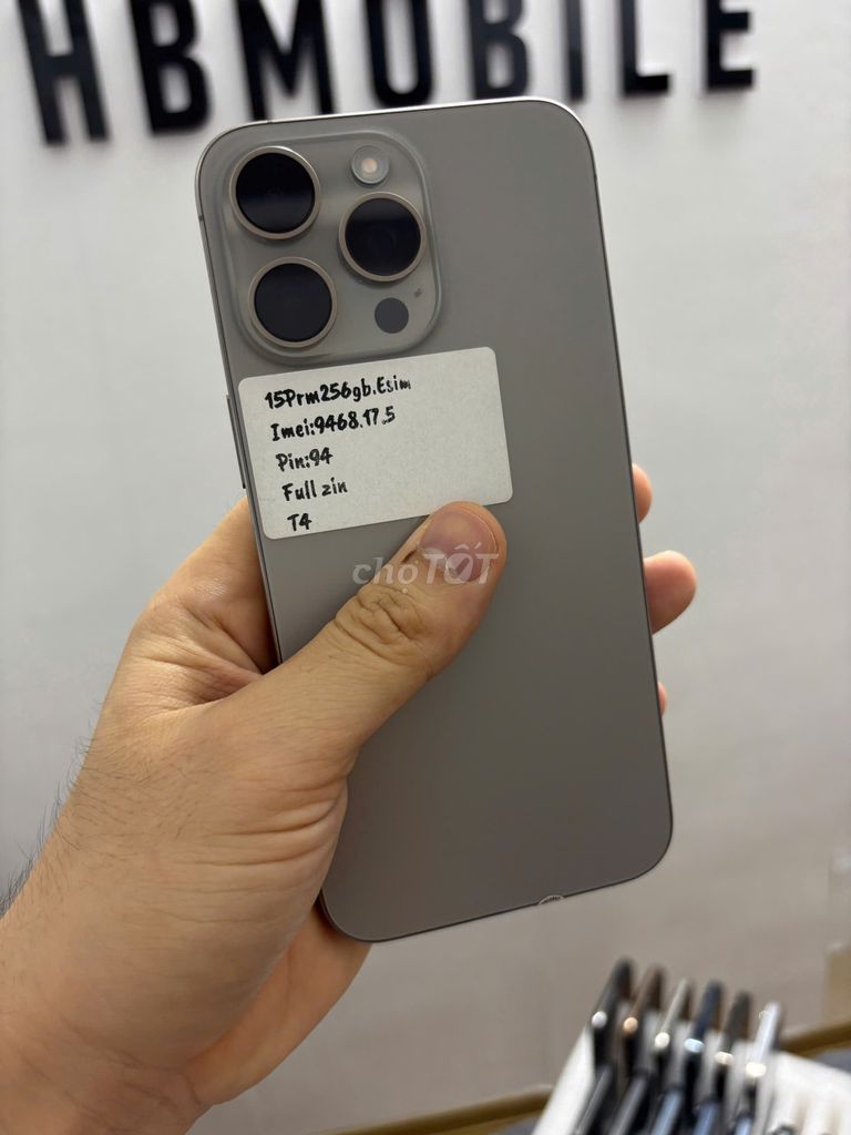 iPhone 15 Pro Max 256GB Titan Zin. Mua bán Điện thoại tại Quận Bắc Từ Liêm Hà Nội được đăng bởi Cửa hàng Bính Táo hình 1