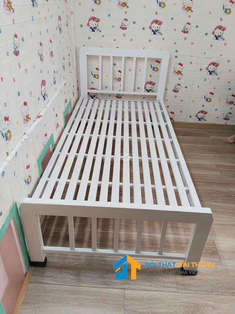 Giường sắt 1M hộp MN01 TRẮNG SIÊUXINH, HỎATỐC HCM. Mua bán Giường, chăn ga gối nệm tại Quận Tân Phú Tp Hồ Chí Minh được đăng bởi NỘI THẤT ĐẠI THÀNH hình 1