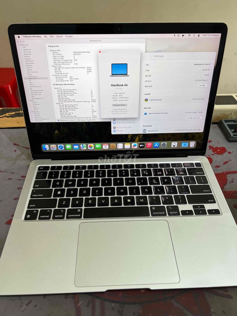 Apple MacBook Air M1 8GB/256GB Bạc. Mua bán Laptop tại Quận Đống Đa Hà Nội được đăng bởi Nam khánh hình 1