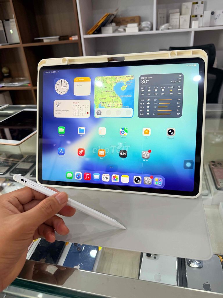 Apple iPad Pro 2020 128GB 5G Bạc. Mua bán Máy tính bảng tại Thành phố Long Xuyên An Giang được đăng bởi Băng Apple  chuyên iphone hình 1