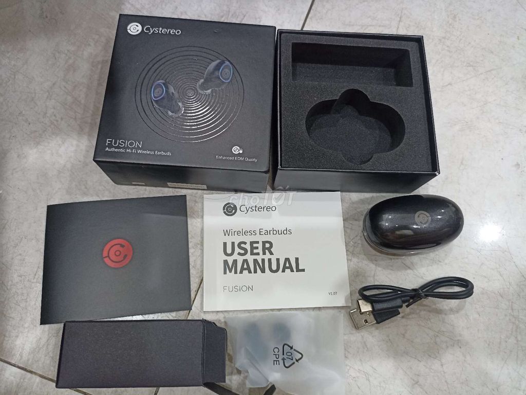 Tai nghe Bluetooth Cystereo Fusion Đen. Mua bán Tivi, Âm thanh tại Thành phố Biên Hòa Đồng Nai được đăng bởi T SHOP hình 1