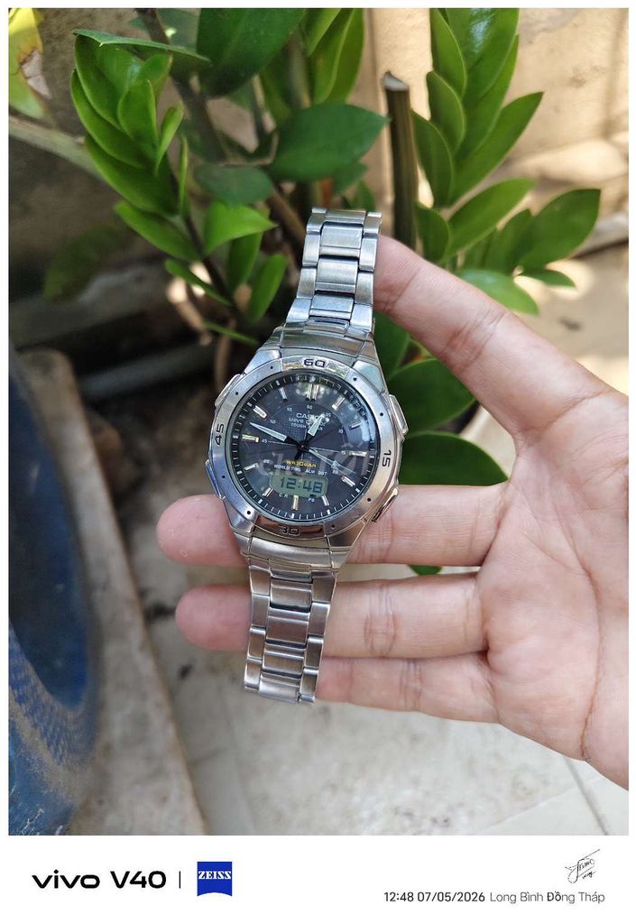 Đồng hồ Casio Nam Kim loại Bạc. Mua bán Đồng hồ tại Huyện Gò Công Tây Tiền Giang được đăng bởi Tuấn Trung hình 1