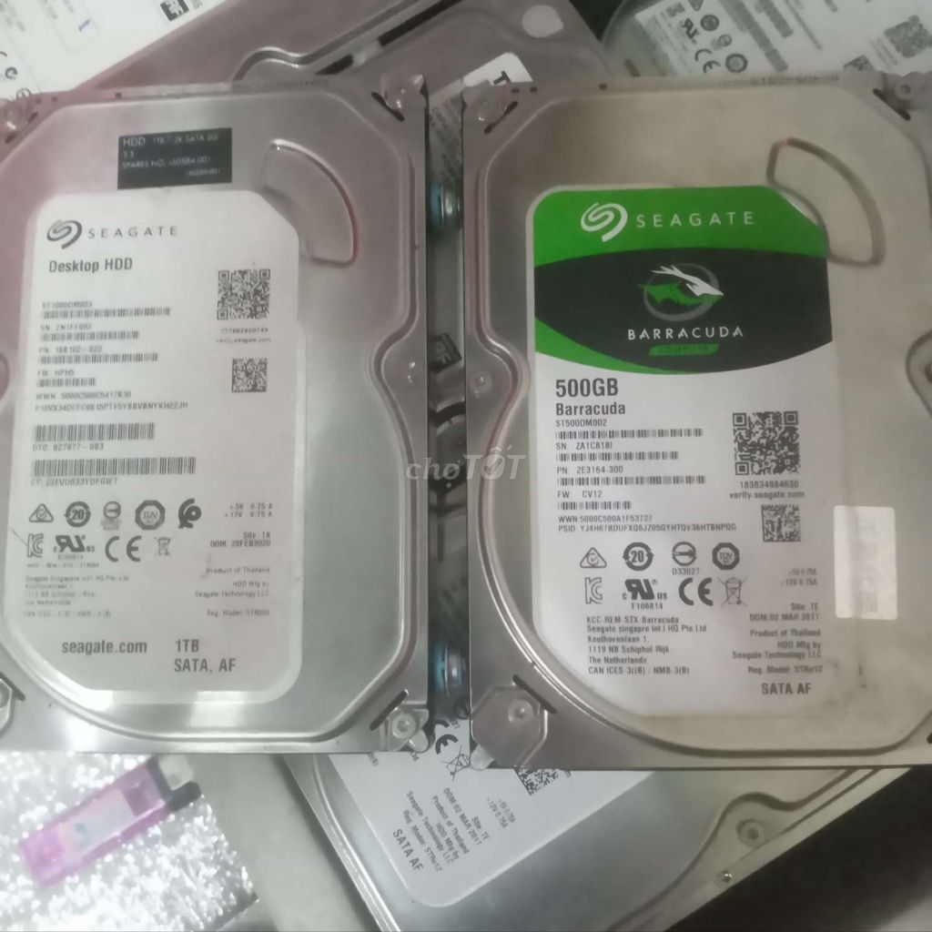 `91 Ổ CỨNG HDD 1T - 500GB - SỨC KHỎE TỐT