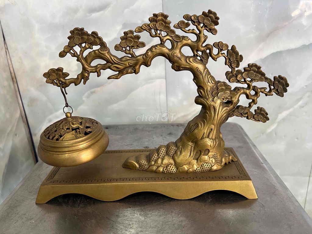 Lư xông trầm Đồng Vàng đồng. Mua bán Đồ sưu tầm, đồ cổ tại Quận Phú Nhuận Tp Hồ Chí Minh được đăng bởi Khanh ly hình 1