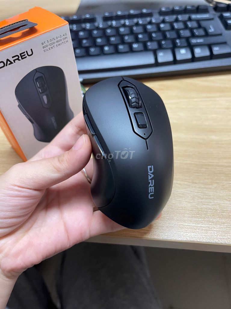 Chuột DAREU  Đen bluetooth . Mua bán Phụ kiện (Màn hình, Chuột...) tại Quận Hà Đông Hà Nội được đăng bởi MuaCash hình 1