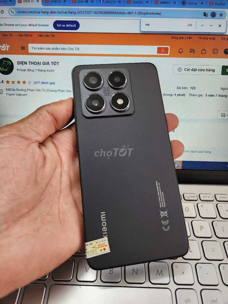 XIAOMI 14T 12GB.256GB DIMENSITY 8300 ULTRA CÒN BH. Mua bán Điện thoại tại Quận Bình Thạnh Tp Hồ Chí Minh được đăng bởi Dân Mobile hình 1