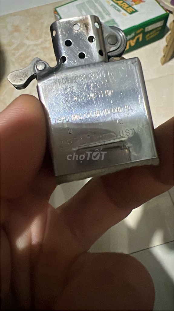 Bật lửa Zippo Kim loại Bạc Mỹ. Mua bán Đồ sưu tầm, đồ cổ tại Huyện Cư Kuin Đắk Lắk được đăng bởi Nguyen Vien hình 1