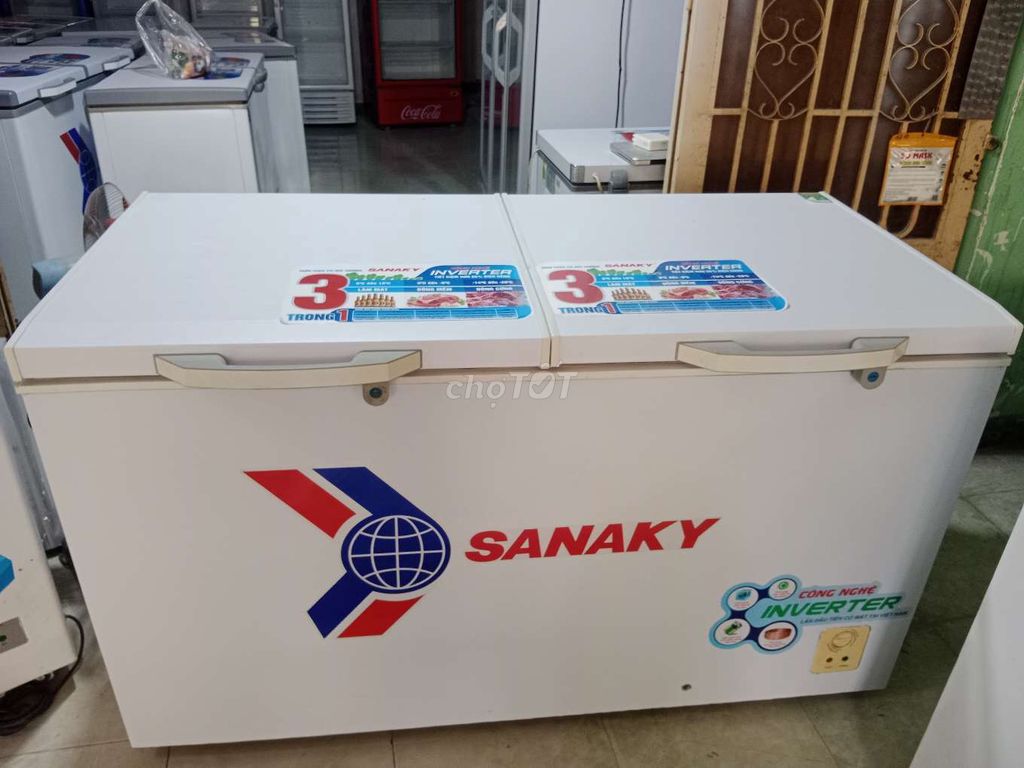 550l tủ đông suốt Sanaky