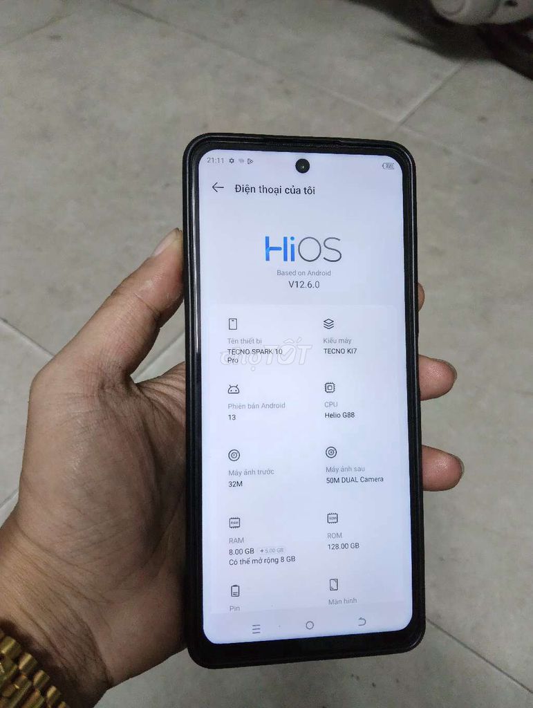 Tecno Spark 10 Pro 128GB Xám 99%. Mua bán Điện thoại tại Quận 10 Tp Hồ Chí Minh được đăng bởi Yamaguchi Hajime hình 1