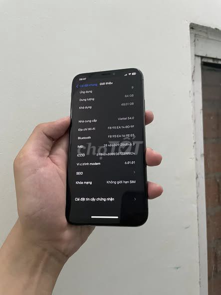 Apple iPhone X 64GB Đen Đã sử dụng. Mua bán Điện thoại tại Quận 1 Tp Hồ Chí Minh được đăng bởi Hội Đồ Điện Tử hình 1