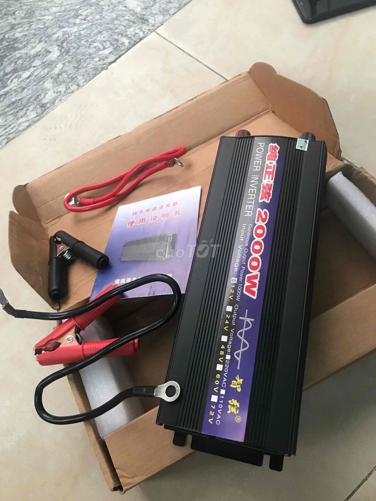 Bộ kích điện 2000W 12V ra 220V. Mua bán Nội thất, đồ gia dụng khác tại Huyện Hoài Đức Hà Nội được đăng bởi Nguyenvantham hình 1