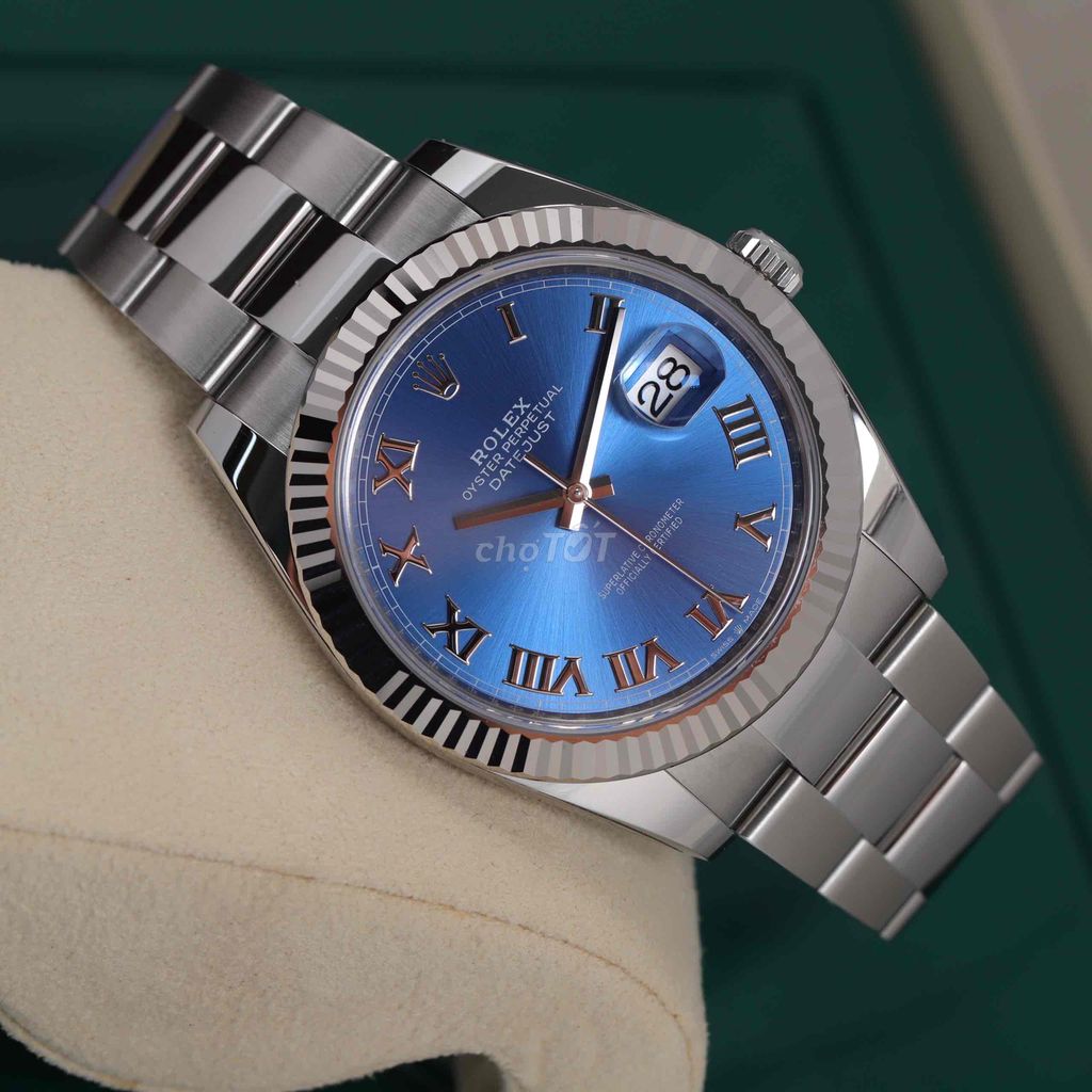 Rolex 126334 Xanh cọc la mã dây oyster