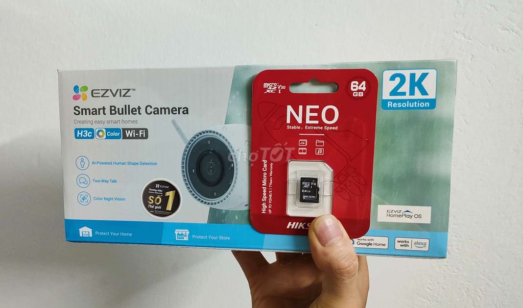 Camera ezviz H3C 2k kèm thẻ 64gb. Mua bán Máy ảnh, Máy quay tại Quận Bắc Từ Liêm Hà Nội được đăng bởi đồ cũ đồ mới hình 1