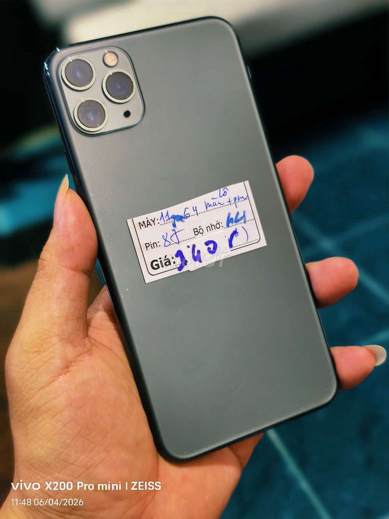 Apple iPhone 11 Pro Max 256GB Xám Đã sử dụng. Mua bán Điện thoại tại Quận Tân Bình Tp Hồ Chí Minh được đăng bởi Táo Bán Lổ hình 1