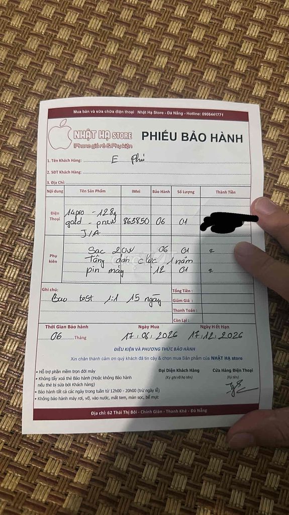 Apple iPhone 14 Pro 128GB Vàng Mới nguyên seal. Mua bán Điện thoại tại Quận Liên Chiểu Đà Nẵng được đăng bởi Nguyễn Phú hình 1