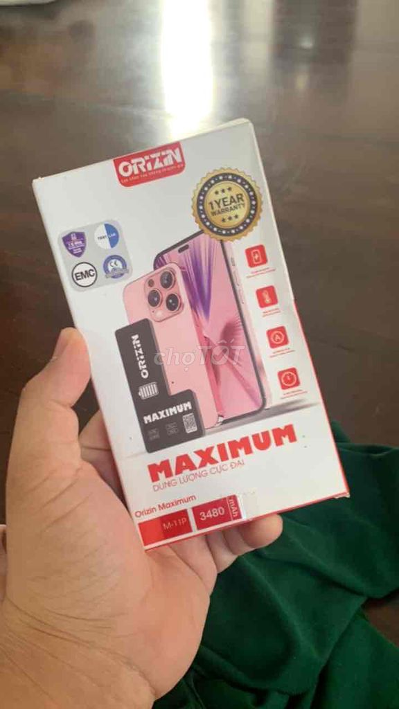 Pin điện thoại Orizin M-11P. Mua bán Linh kiện (RAM, Card...) tại Huyện Nhà Bè Tp Hồ Chí Minh được đăng bởi Minh Quang hình 1