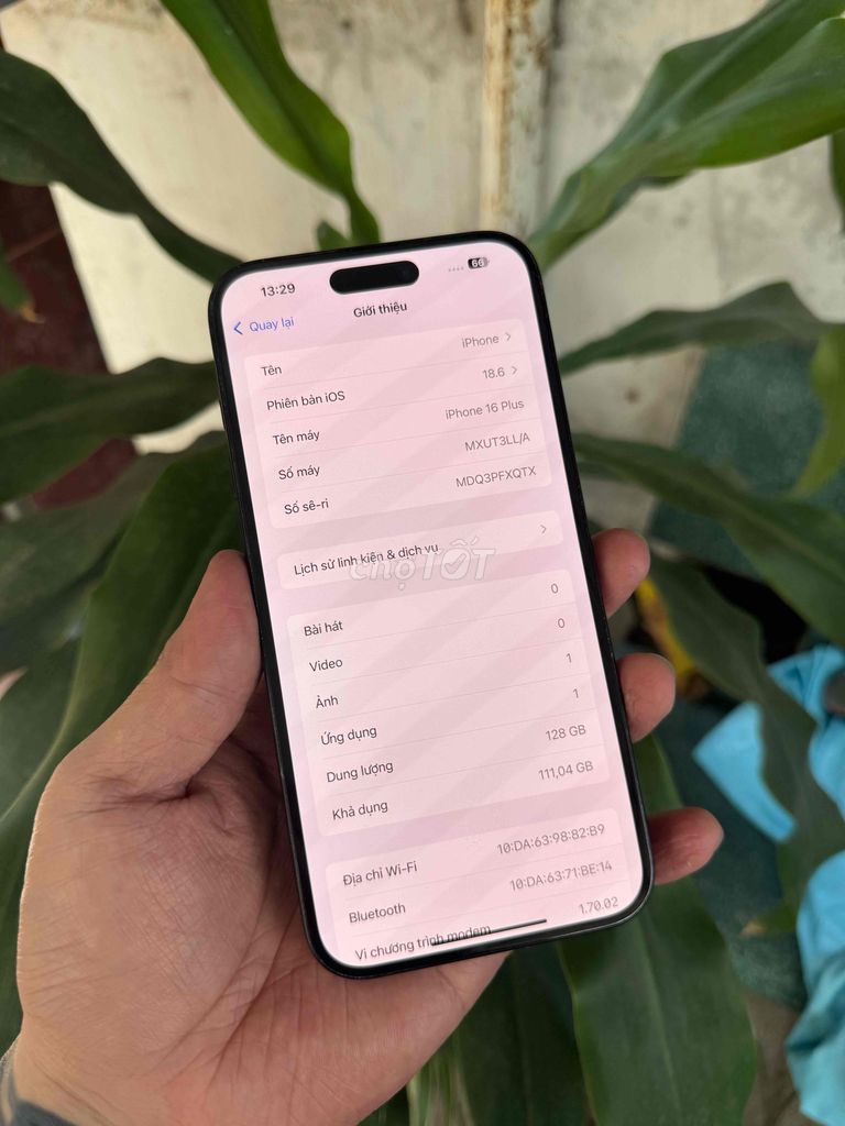 iPhone 16 Plus 128GB Đen Đã qua sử dụng. Mua bán Điện thoại tại Thành phố Biên Hòa Đồng Nai được đăng bởi Thạch Lê hình 1