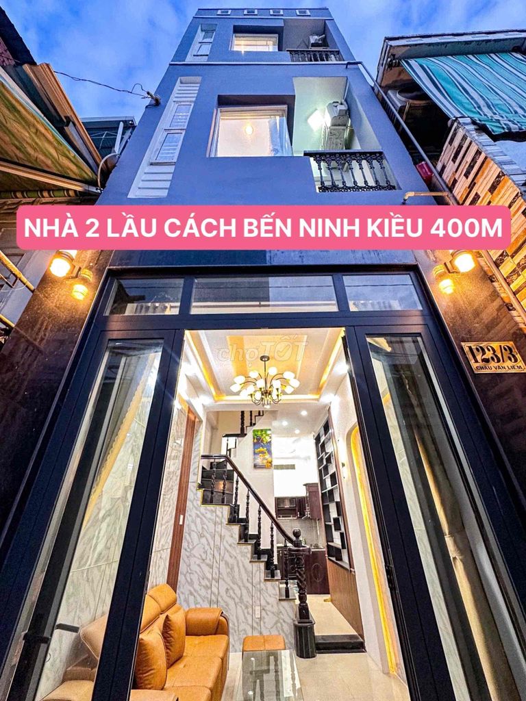 NHÀ 2 LẦU MỚI TUYỆT ĐẸP HẺM 123 ĐƯỜNG CHÂU VĂN LIÊM