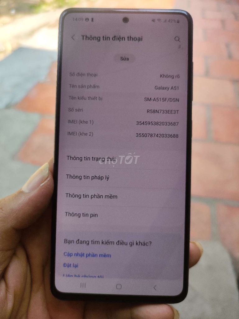 Samsung Galaxy A51 128GB Bạc nguyên bản. . Mua bán Điện thoại tại Huyện Củ Chi Tp Hồ Chí Minh được đăng bởi Hoàng Nguyễn Hồng Ân hình 1