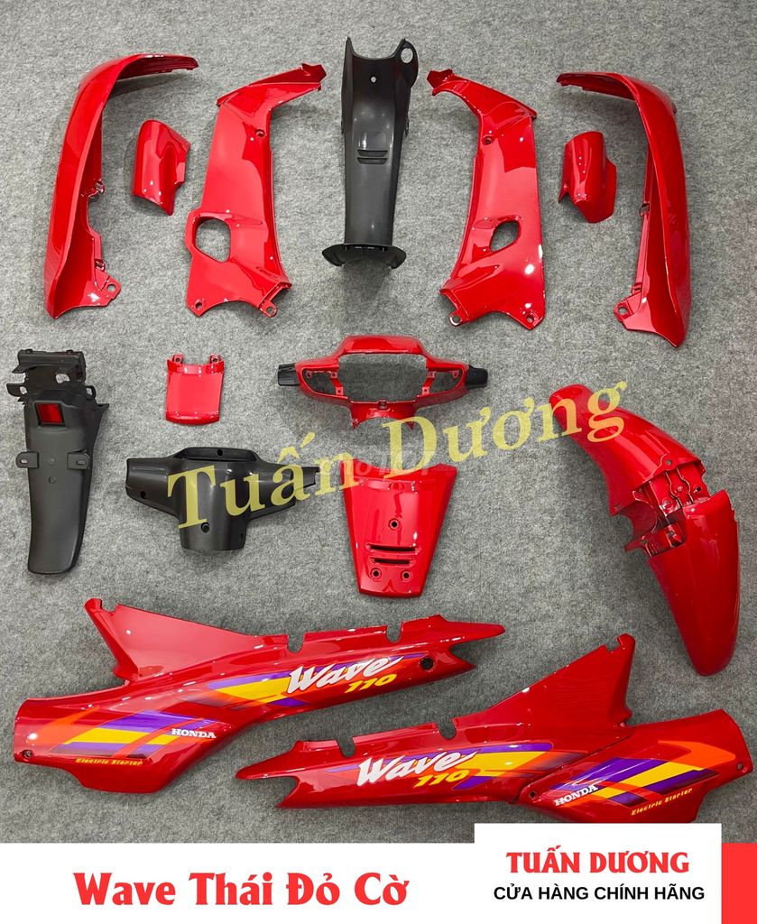 Dàn Áo W Thái Đỏ Cờ Đẹp - Xe Wave Thái. Mua bán Phụ tùng xe tại Quận Hà Đông Hà Nội được đăng bởi Phụ Tùng Xe Tuấn Dương hình 1