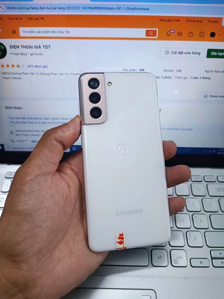 SAMSUNG S21 8GB/256GB PIN 4000 ZIN FULL CN MƯỢT. Mua bán Điện thoại tại Quận Bình Thạnh Tp Hồ Chí Minh được đăng bởi Dân Mobile hình 1