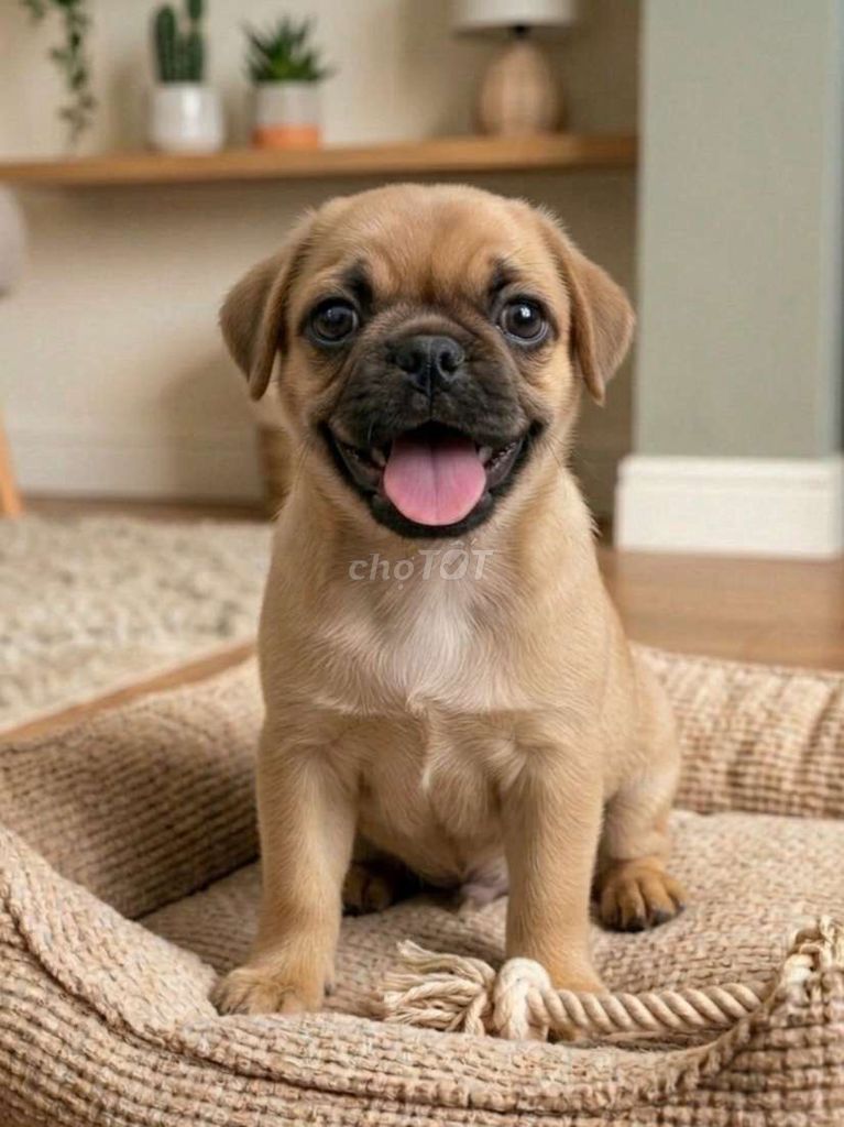 Bé Pug đực siêu lùn cực đẹp đã tiêm vacxin có sổ. Mua bán Chó tại Quận Tân Bình Tp Hồ Chí Minh được đăng bởi Linh Lan hình 1