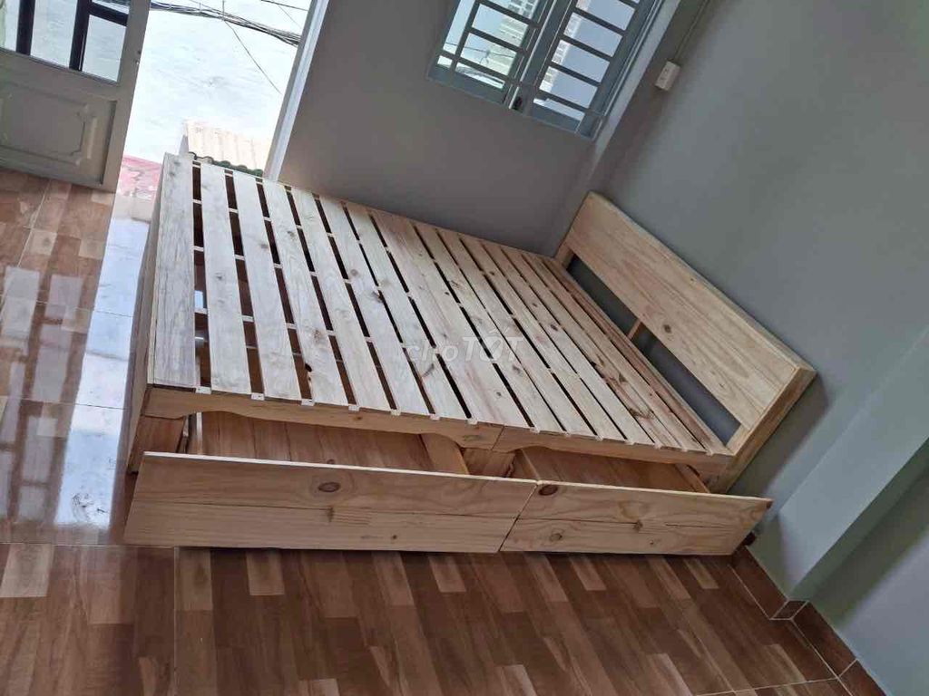 giường palet gỗ thông Hàn Quốc giá tận xưởng