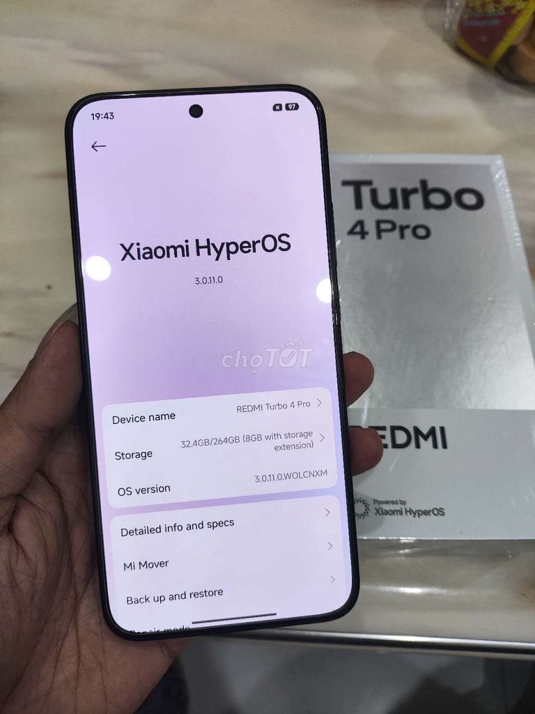 Xiaomi Redmi Turbo 4 Pro ram 12/256g đen full hộp . Mua bán Điện thoại tại Quận Hải Châu Đà Nẵng được đăng bởi Tú Anh hình 1