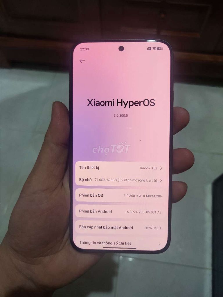 Xiaomi 15T 512Gb Đen. Mua bán Điện thoại tại Quận Bình Thạnh Tp Hồ Chí Minh được đăng bởi Bin hình 1