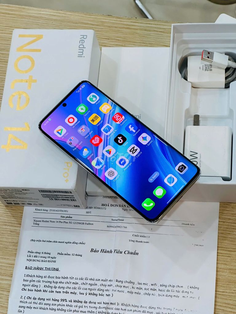 Em bán Xiaomi Note 14 Pro Plus+ 256GB Trắng. Mua bán Điện thoại tại Quận Đống Đa Hà Nội được đăng bởi Bảo Táo Store hình 1