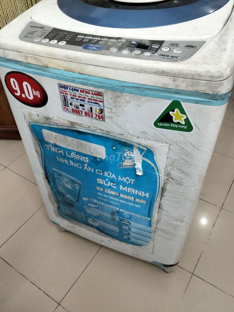Máy giặt Toshiba 9.0kg Hỏng giặt không vắt. Mua bán Máy giặt tại Quận Thanh Xuân Hà Nội được đăng bởi Lê Văn Hải  hình 1