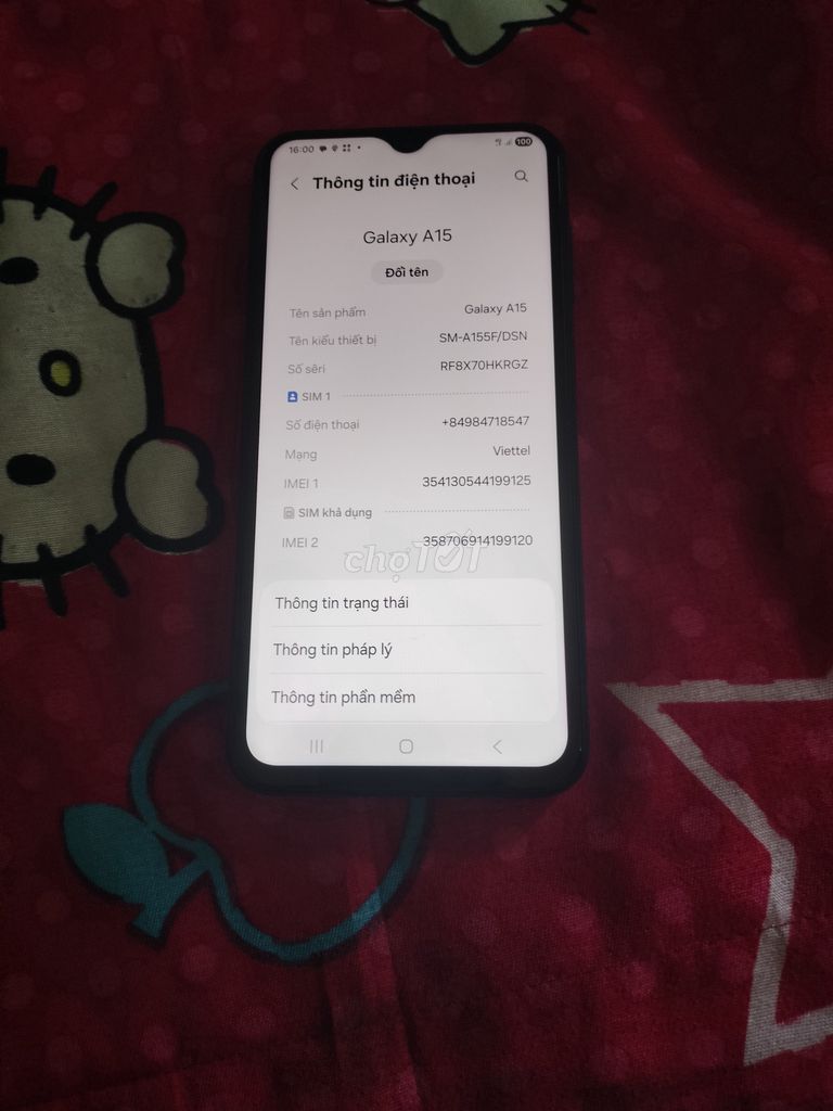 Samsung Galaxy A15. Mua bán Điện thoại tại Quận Tân Bình Tp Hồ Chí Minh được đăng bởi Lê Văn lương  hình 1