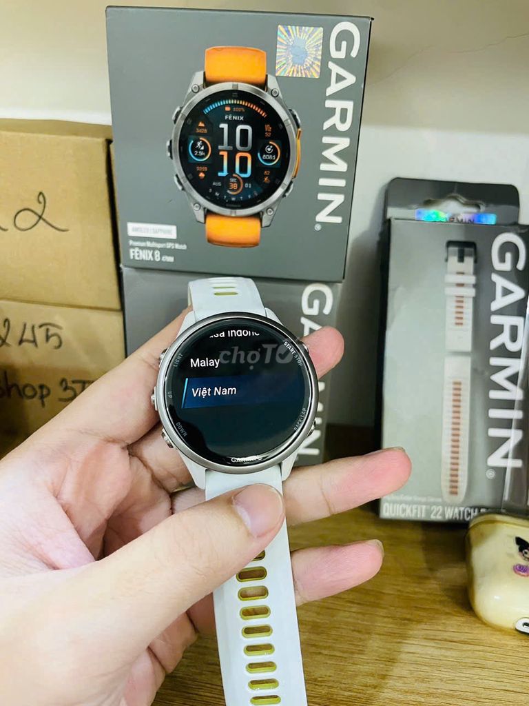 PASS Garmin Forerunner 970 Trắng. Mua bán Thiết bị đeo thông minh tại Quận 7 Tp Hồ Chí Minh được đăng bởi Long Trường Garmin hình 1