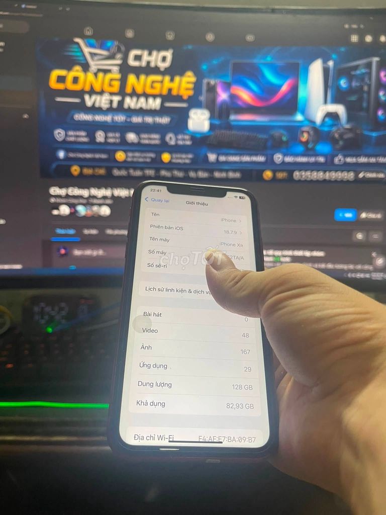 iPhone Xr 128GB Đỏ. Mua bán Điện thoại tại Huyện Vụ Bản Nam Định được đăng bởi Trương Quốc Tuấn hình 1