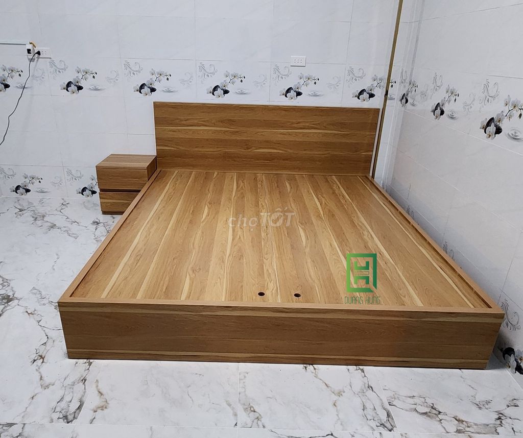 GIƯỜNG GỖ SỒI TỰ NHIÊN GIÁ RẺ TẠI XƯỞNG - GIƯỜNG. Mua bán Giường, chăn ga gối nệm tại Quận Gò Vấp Tp Hồ Chí Minh được đăng bởi LÊ VĂN HÙNG hình 1