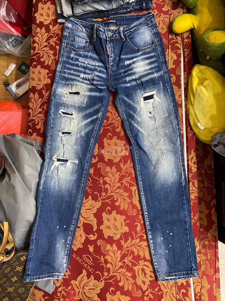 Quần jean nam DSQUARED xanh chất liệu Jean. Mua bán Quần áo tại Quận Hà Đông Hà Nội được đăng bởi Meo Meo pass đồ hình 1