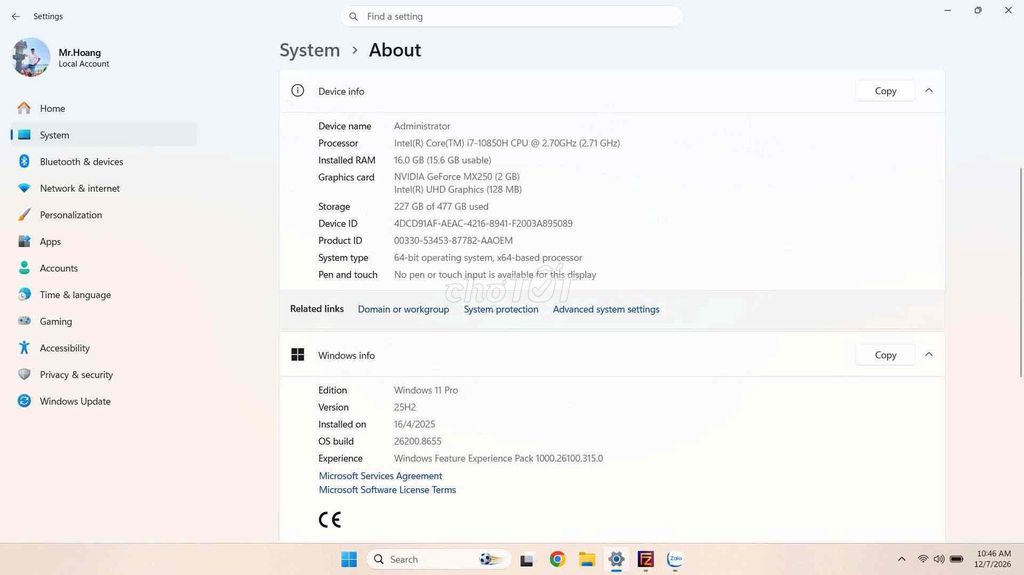 Dell Latitude 5511 i7 10850H 16GB/500GB SSD Xám. Mua bán Laptop tại Huyện Long Thành Đồng Nai được đăng bởi Lại Anh Hoàng hình 1