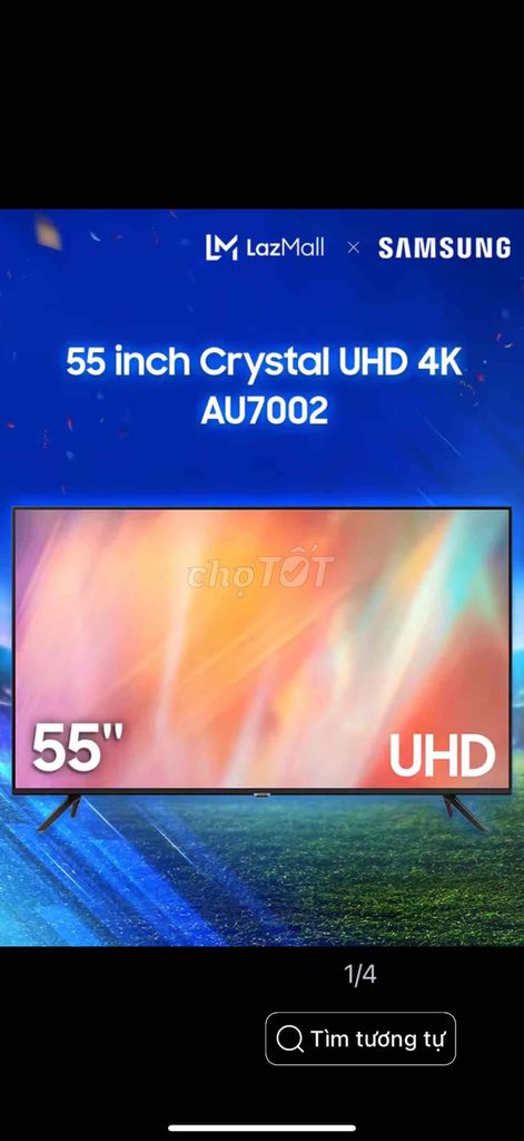 Smart Tivi SamSung Crystal UHD 4K 55 inch AU7002