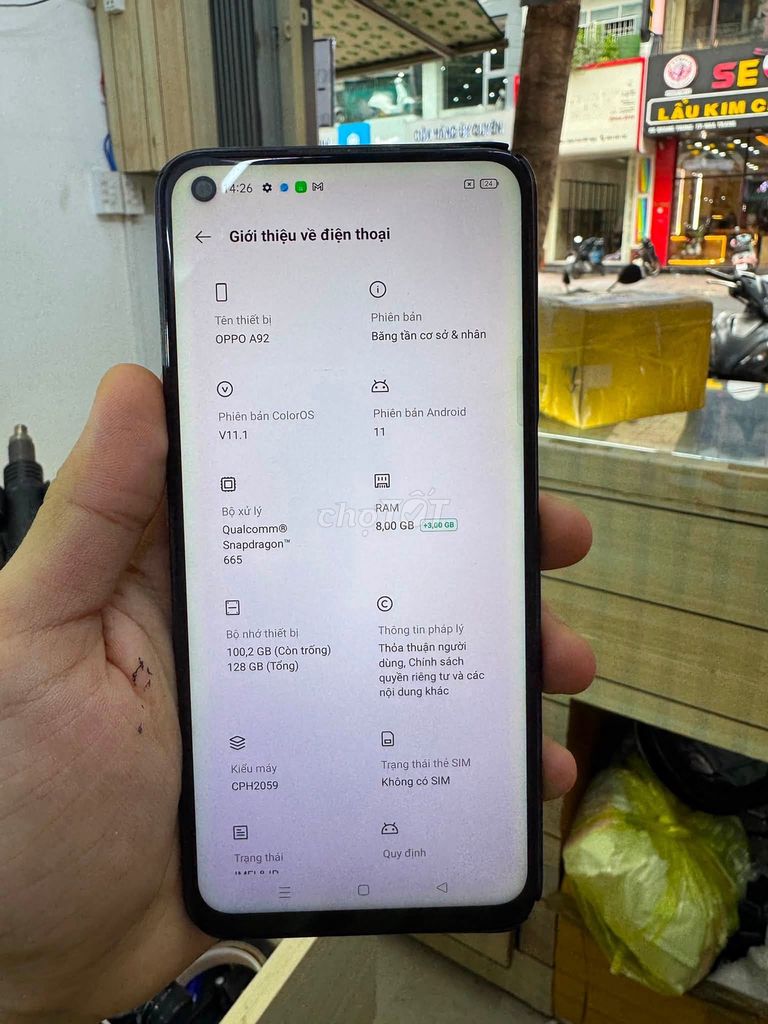 Oppo A92 128GB Đen Đã qua sử dụng. Mua bán Điện thoại tại Quận 10 Tp Hồ Chí Minh được đăng bởi Hội Đồ Điện Tử hình 1