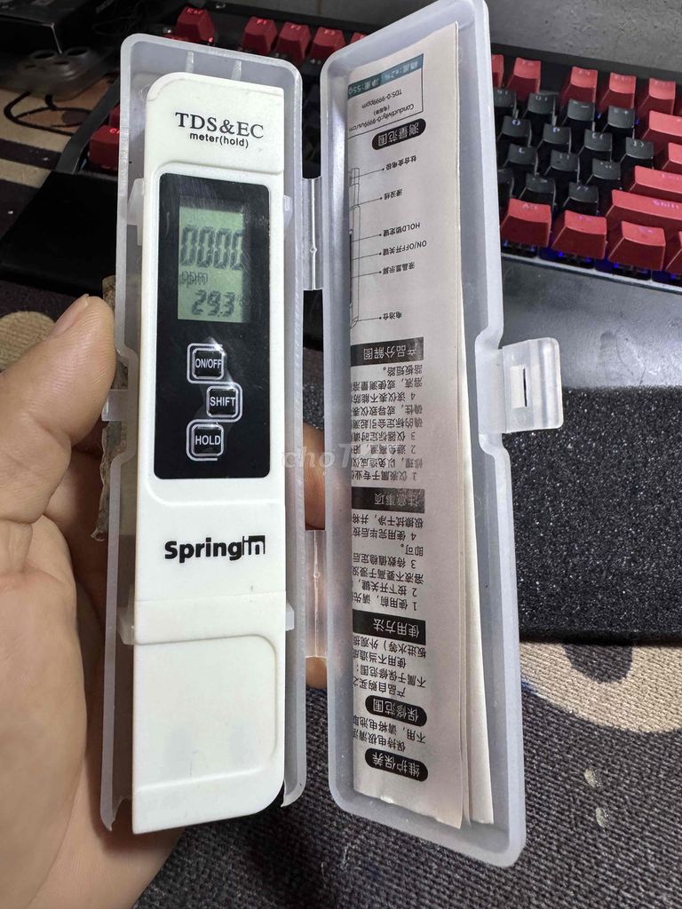 Máy đo TDS & EC SpringIn ( mới ). Mua bán Đồ chuyên dụng, Giống nuôi trồng tại Thành phố Dĩ An Bình Dương được đăng bởi hàng mới thanh lý 1 nữa giá hình 3