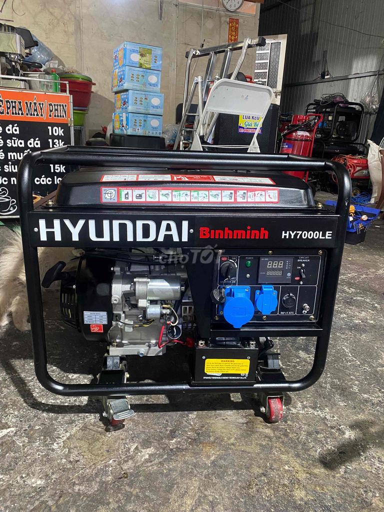 Máy phát điện Huyndai 5kw có đề nổ