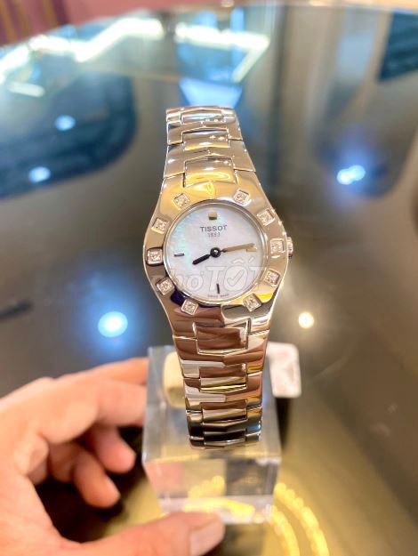 ĐH Nữ Tissot Mặt Xà Cừ Đính 10v Kim Cương; size mm