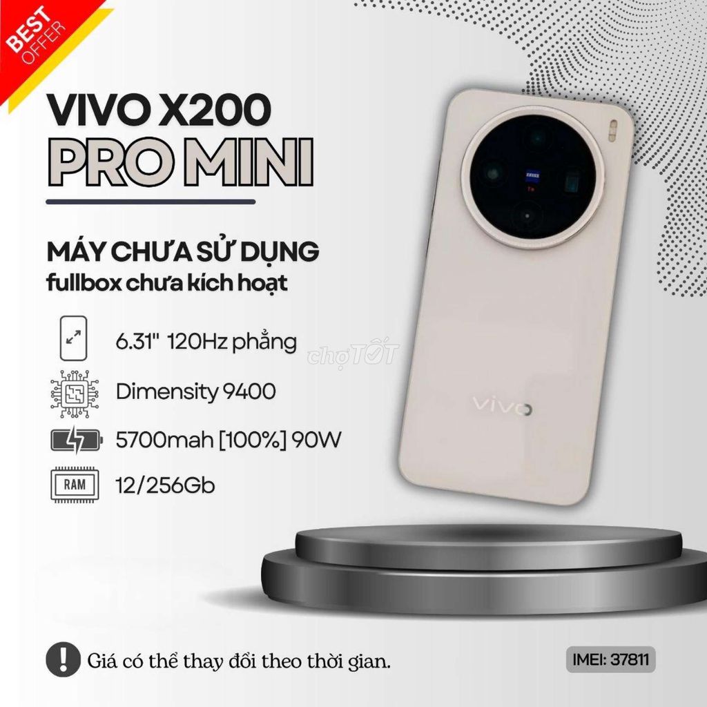 🔥VIVO X200 PRO MINI CHƯA QUA SD FULLBOX