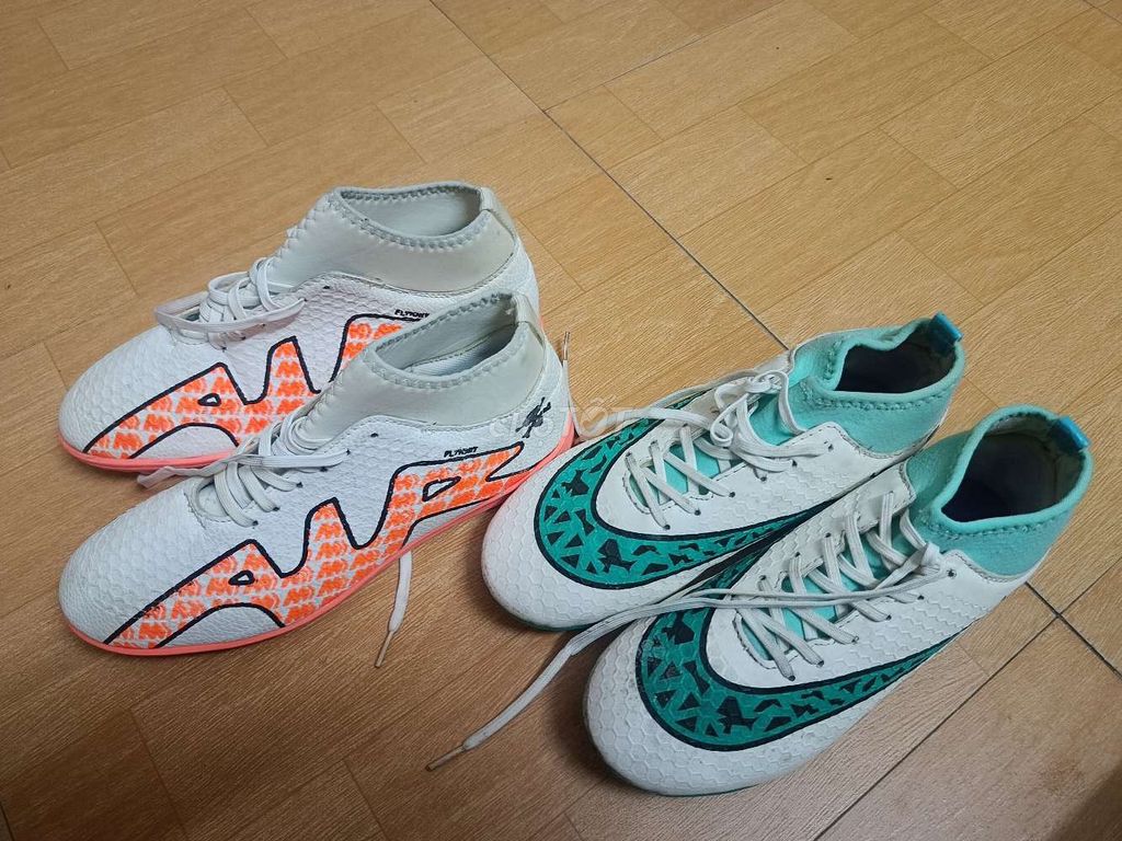 Giày đá bóng Nam size 41 Trắng Cam. Mua bán Đồ thể thao, Dã ngoại tại Quận Ba Đình Hà Nội được đăng bởi phong vu hình 1
