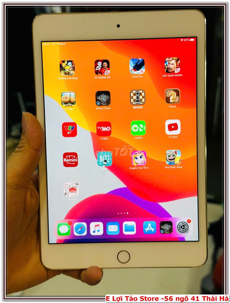 E pass iPad Mini 4 128GB Wifi Nguyên Zin. Mua bán Máy tính bảng tại Quận Đống Đa Hà Nội được đăng bởi Nguyễn Tiến Lợi hình 1