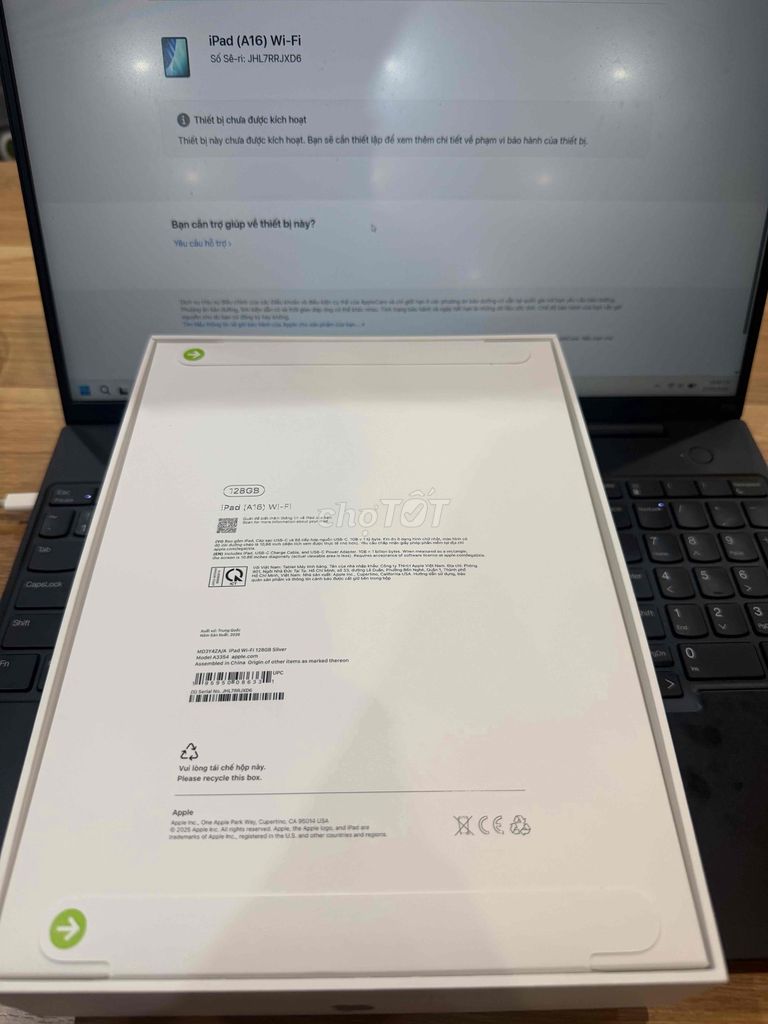 Ipad A16 gen 11 wifi 128gb nguyên seal chưa active. Mua bán Máy tính bảng tại Quận Thanh Xuân Hà Nội được đăng bởi Minh Quy hình 1