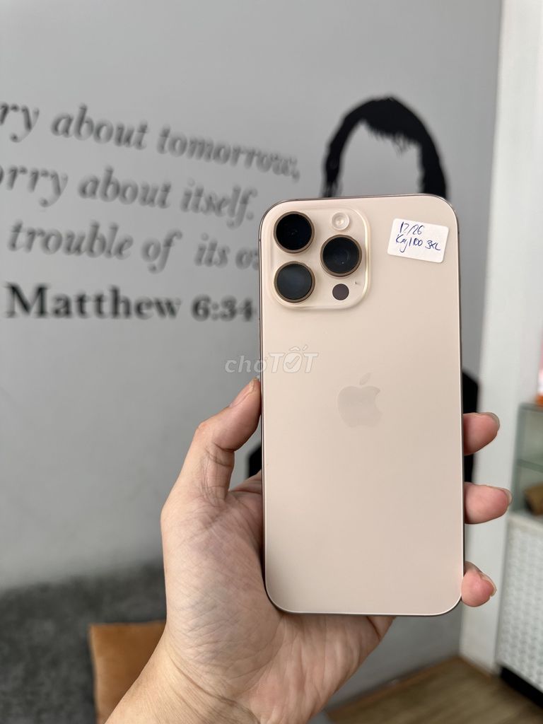 iPhone 16 Pro Max 256gb VN/A Còn Bảo Hành. Mua bán Điện thoại tại Quận Thanh Khê Đà Nẵng được đăng bởi 2C MOBILE hình 1